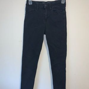 American Eagle black high rise jegging